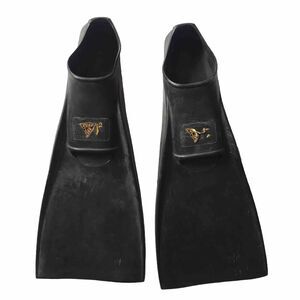 VTG DEEP SEE Scuba Diving Swim Fins SZ 10-13 Flippers Floating Black Rubber